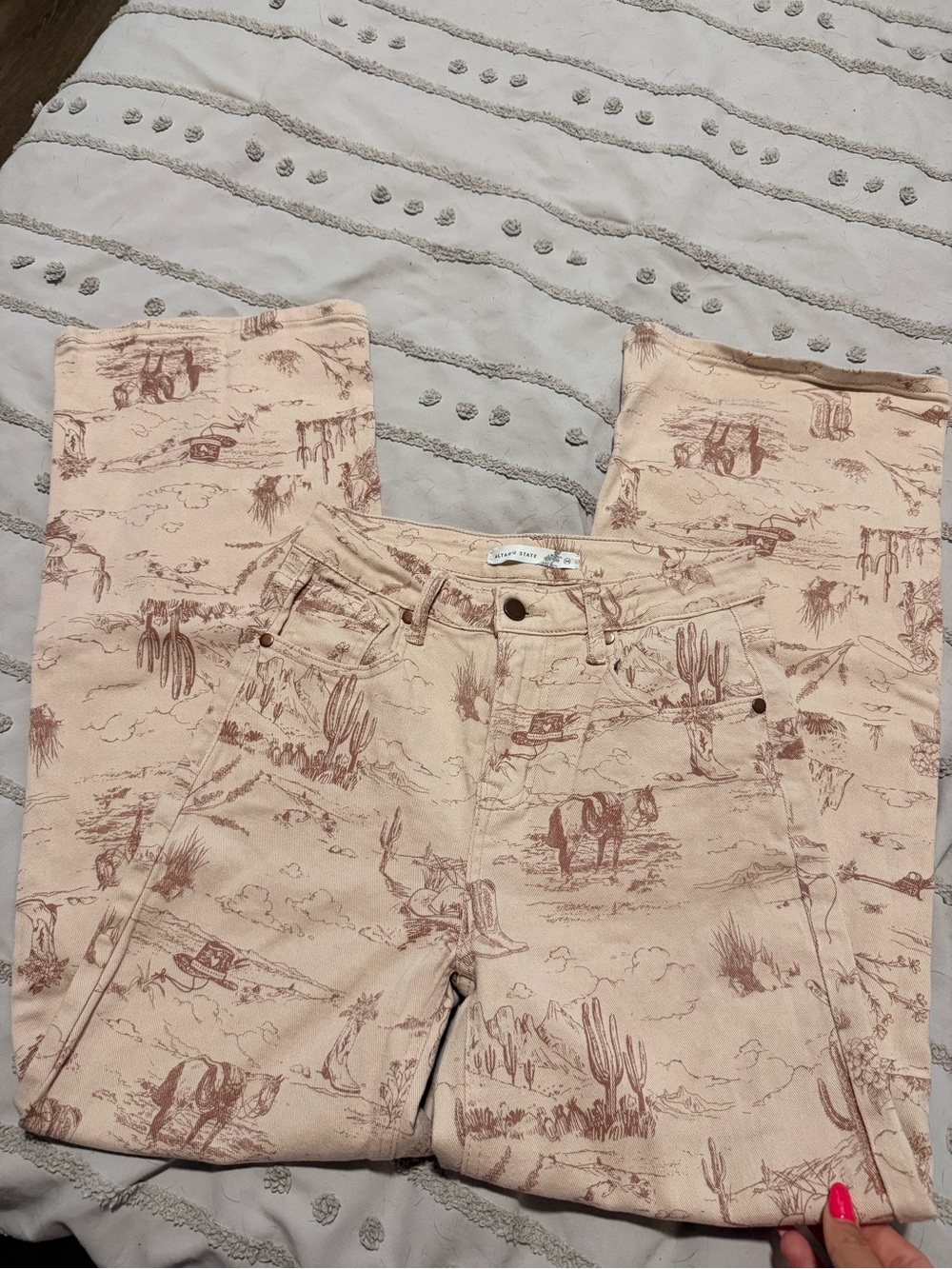 Altard state Desert Print High-Rise Jeans